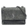 Saint Laurent Medium Denim Monogram Sunset Crossbody Secondhand