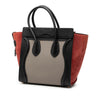 Celine Micro Tricolor Leather Luggage Tote Secondhand