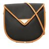 Secondhand Saint Laurent Leather Trimmed Coated Canvas Crossbody
