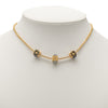 Louis Vuitton Gold Plated Crystal Gamble Necklace Secondhand