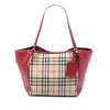 Burberry Small Haymarket Check Canvas and Leather Canterbury Tote Secondhand