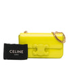 Celine Triomphe Calfskin Cuir Chain Shoulder Bag Secondhand