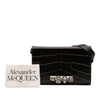 Alexander McQueen Mini Croc Embossed Skull Jeweled Crossbody Secondhand