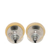 Chanel CC Resin Brass Push Back Earrings Secondhand