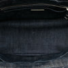 Prada Studded Denim Canapa Logo Satchel Secondhand