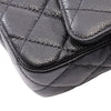 Chanel CC Quilted Caviar Flap Phone Holder With Chain Secondhand