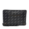 Secondhand Balenciaga Lambskin Motocross Logo Print Classic Clutch