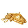 Chanel Gold Plated Beret Hat Brooch Secondhand