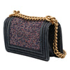 Chanel Small Quilted Denim and Tweed Boy Flap Secondhand