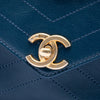 Chanel Small Chevron Lambskin Stitched Envelope Flap Secondhand