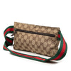 Gucci GG Canvas Web Double Pocket Belt Bag Secondhand