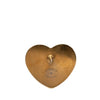 Chanel CC Gold Plated Quilted Heart Brooch Secondhand
