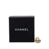 Chanel CC Gold Plated Quilted Heart Brooch Secondhand