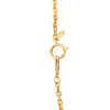 Chanel CC Gold Plated Rhombus Medallion Pendant Necklace Secondhand