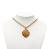 Chanel CC Gold Plated Rhombus Medallion Pendant Necklace Secondhand