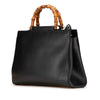 Gucci Medium Leather Bamboo Nymphaea Satchel Secondhand