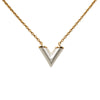 Louis Vuitton Gold Plated Resin Essential V Necklace Secondhand