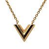Louis Vuitton Gold Plated Resin Essential V Necklace Secondhand