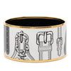Hermès Extra Wide Harnais des Presidents Enamel Bangle 65 Secondhand