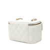 Chanel Small Quilted Caviar Vanity Case With Chain Secondhand