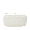 Chanel Small Quilted Caviar Vanity Case With Chain Secondhand