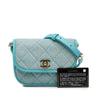 Secondhand Chanel Mini CC Quilted Denim Messenger Flap