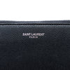 Saint Laurent Grained Leather Zip Clutch Secondhand