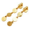 Chanel Gold Plated CC Gripoix Drop Clip On Earrings Secondhand