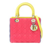 Dior Medium Tricolor Lambskin Cannage Lady Dior Secondhand