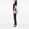Saint Laurent Medium Calfskin and Suede Chevron Monogram College Satchel Secondhand