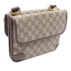 Gucci Small GG Supreme Web Neo Vintage Double Flap Messenger Bag Secondhand