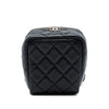 Chanel CC Quilted Lambskin Cube Wristlet Vanity Case Secondhand