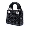 Secondhand Dior Mini Satin Cannage Strass Crystal Embellished Lady Dior