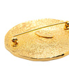 Chanel Gold Plated 31 Rue Cambon Round Brooch Secondhand