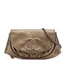 Chanel CC Metallic Caviar Half Moon Wallet on Chain Secondhand