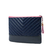 Chanel Medium Chevron Aged Calfskin Gabrielle Cosmetic Clutch Secondhand