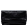 Secondhand Saint Laurent Leather Letters Fold Over Clutch