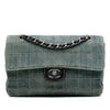 Chanel Medium Classic Chocolate Bar Denim Single Flap Secondhand