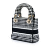 Dior Mini Embroidered Canvas Houndstooth Lady D Lite Secondhand