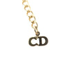 Dior Gold Plated Enamel and Strass Choker Necklace Secondhand