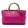 Gucci Medium Calfskin Bamboo Shopper Satchel Secondhand