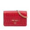 Prada Nappa Gaufre Chain Flap Secondhand