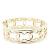 Chanel Gold Plated Multiple CC Cuff Bracelet S Secondhand