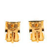 Hermès Gold Plated Enamel Cloisonne Clip On Earrings Secondhand