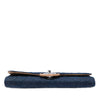 Chanel CC Quilted Denim Turn Lock Wallet On Chain Secondhand