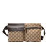 Gucci GG Canvas Double Pocket Belt Bag Secondhand