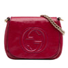 Gucci Small Patent Soho Chain Flap Crossbody Secondhand