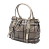 Burberry Smoke Check Coated Canvas Northfield Satchel Secondhand