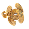 Chanel CC Quilted Gold Plated Clip On Earrings Secondhand