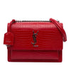 Saint Laurent Medium Croc Embossed Leather Sunset Crossbody Secondhand
